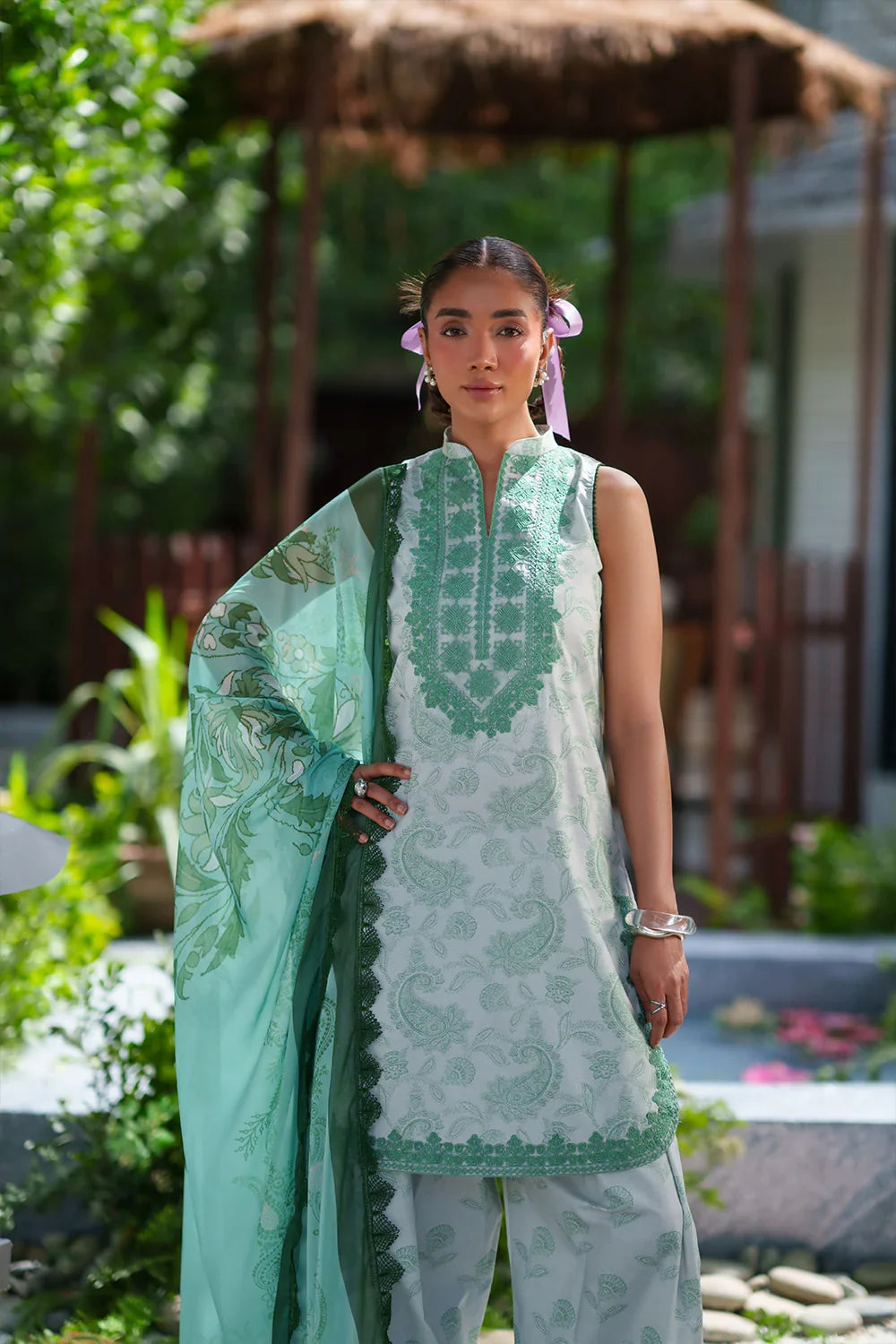 Laanem by Saira Rizwan Unstitched Embroidered Lawn 3 Piece Suit SR26ULL ZAREEN-B - Summer Collection