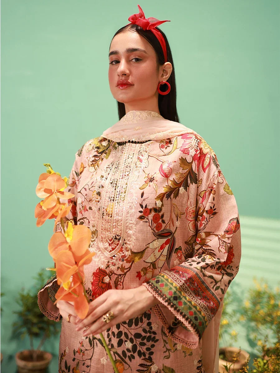 Salitex Women Embroidered Lawn 3 Piece Suit SUNS24AIZ016 - Summer Collection