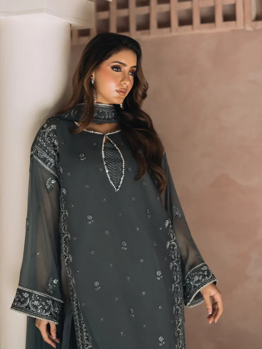 Salitex Unstitched Embroidered Chiffon 3 Piece Suit SUNS8CH505 Festive Collection