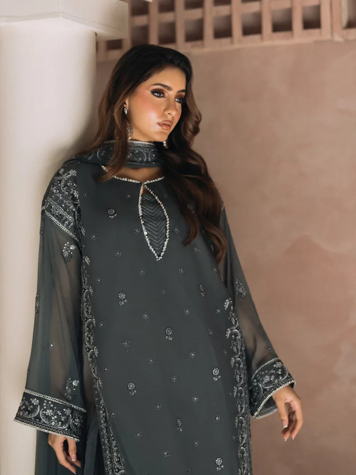 Salitex Unstitched Embroidered Chiffon 3 Piece Suit SUNS8CH505 Festive Collection