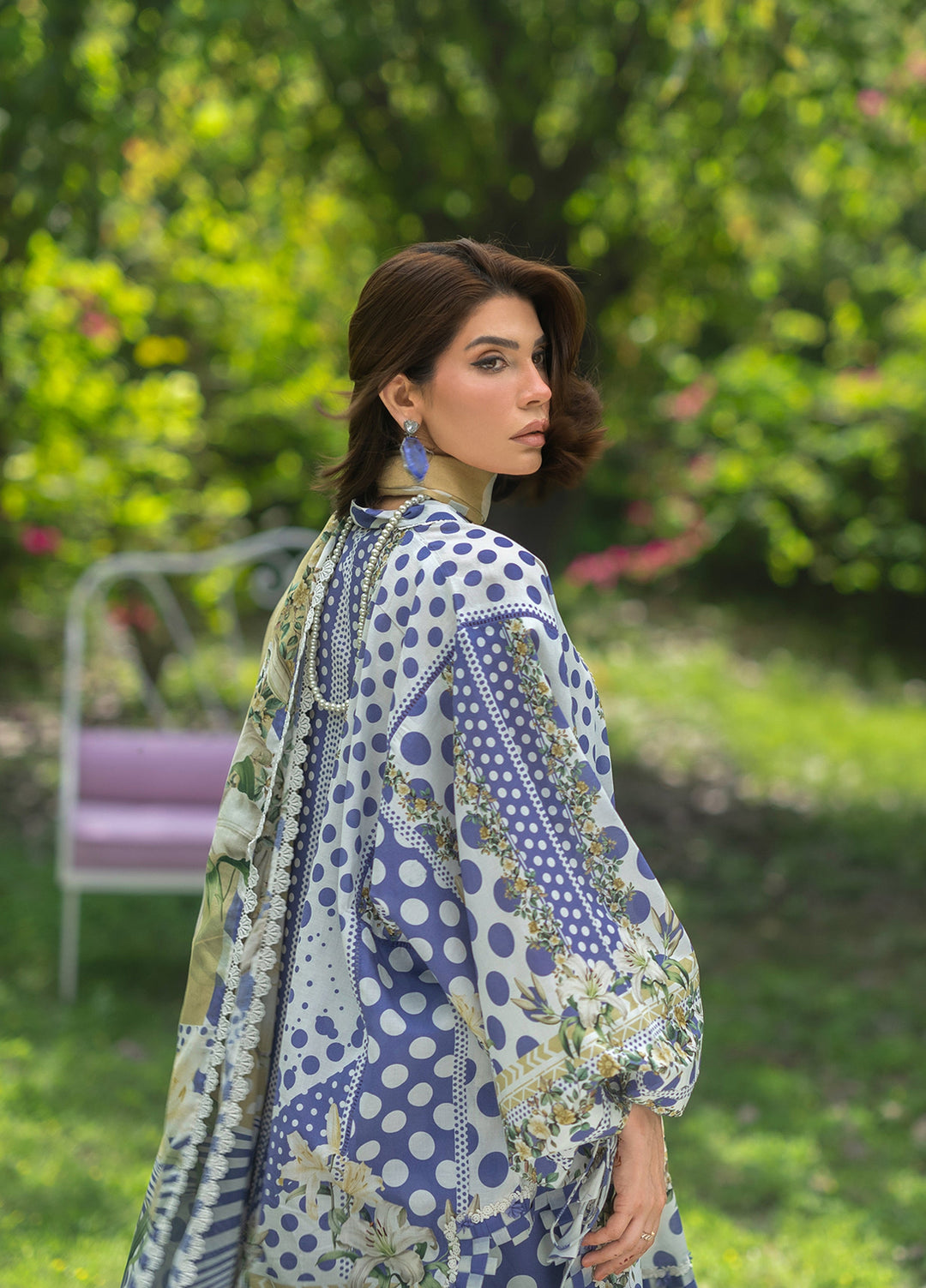Bridgerton by Elaf Unstitched Printed Lawn 3 Piece Suit EL26ULB EPB-5A - Summer Collection