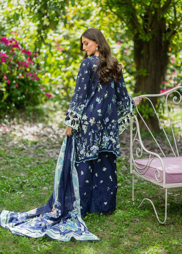 Bridgerton by Elaf Unstitched Printed Lawn 3 Piece Suit EL26ULB EPB-6B - Summer Collection