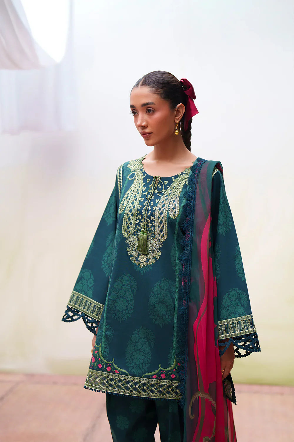 Laanem by Saira Rizwan Unstitched Embroidered Lawn 3 Piece Suit SR26ULL NAYRA-B - Summer Collection