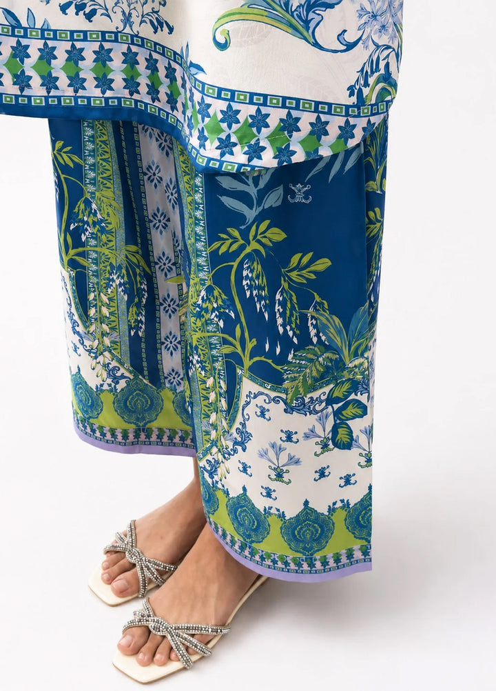 Saba Sumaiya Women RTW Printed Crepe Lawn 2 Piece Suit SS-78657 Blue Eden - Casual Collection