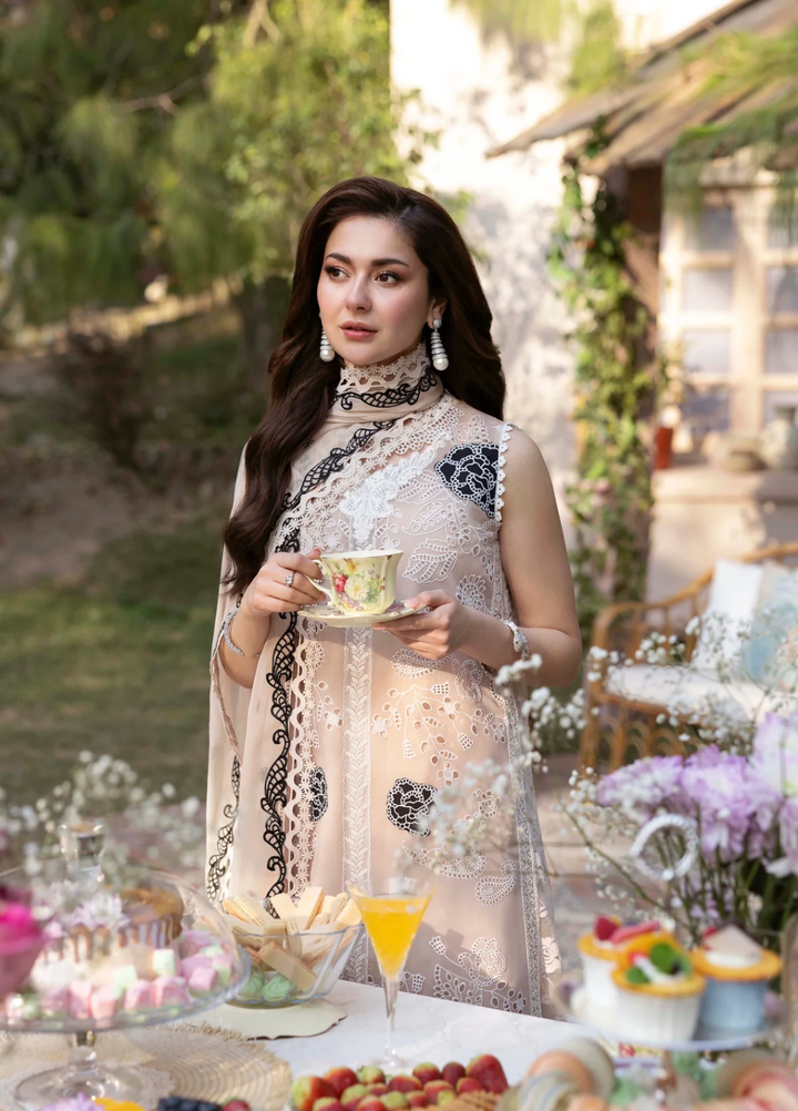Sable Vogue Unstitched Embroidered Swiss voile 3 Piece Suit SV26UL SL-01-25 - Summer Collection