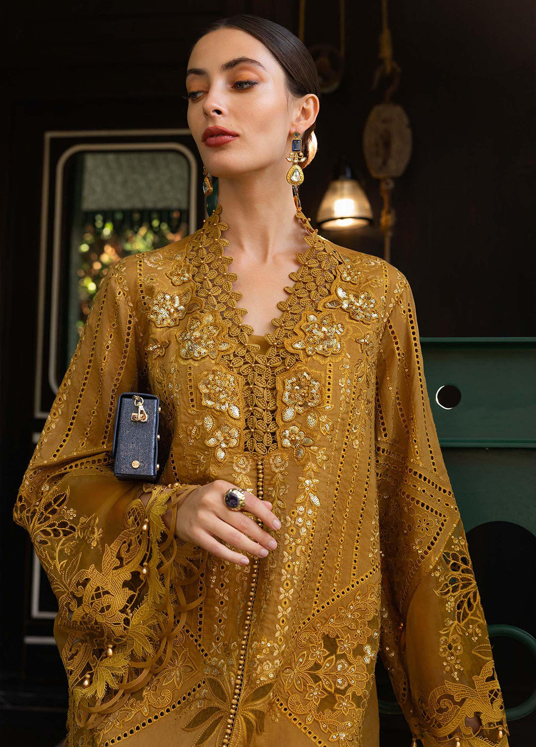 Maria B Unstitched Embroidered Lawn 3 Piece Suit MB26ULE D7 - Eid Collection