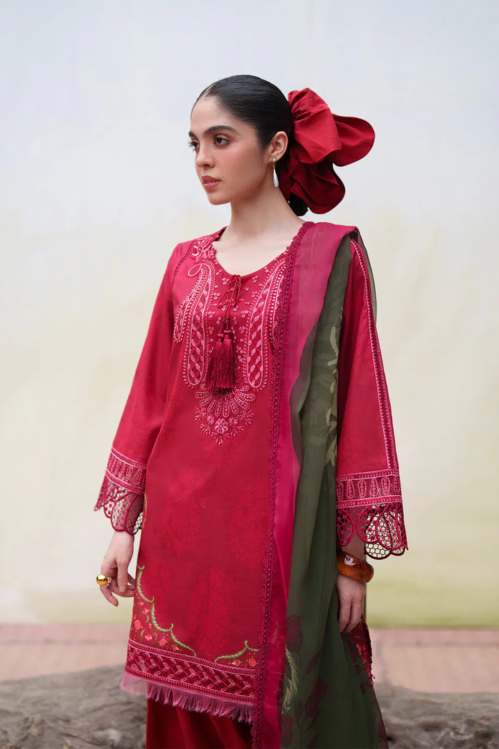 Laanem by Saira Rizwan Unstitched Embroidered Lawn 3 Piece Suit SR26ULL NAYRA-A - Summer Collection
