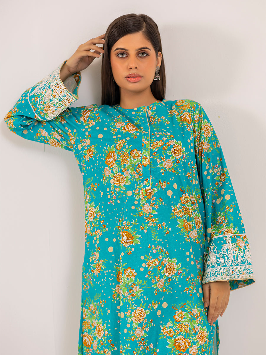 Salitex Women Printed Cambric 1 Piece Shirt WRTKBA24AL89 - Winter Collection