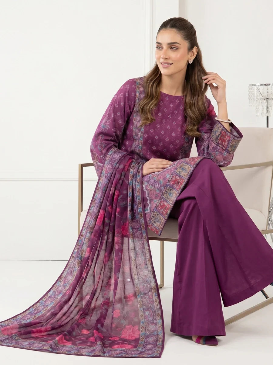 Salitex Unstitched Printed Lawn 3 Piece Suit SSW6U3P428 Summer Collection
