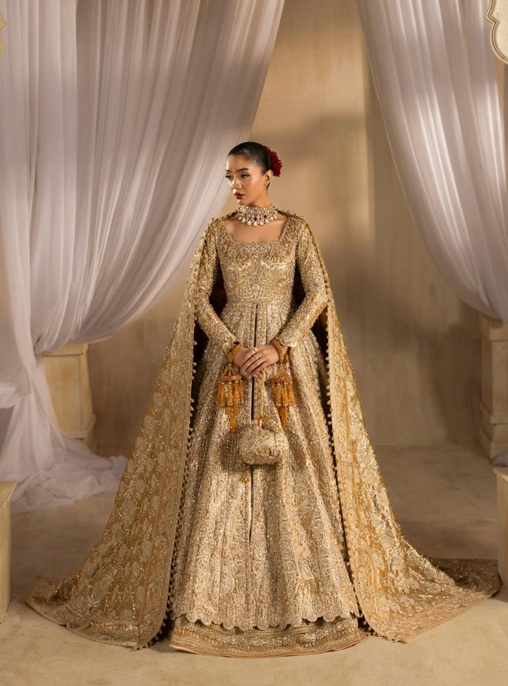 Tehwaar by Anayra Amal RTW Embroidered Lama Tissue 3 Piece Suit Shahaan Wedding Collection