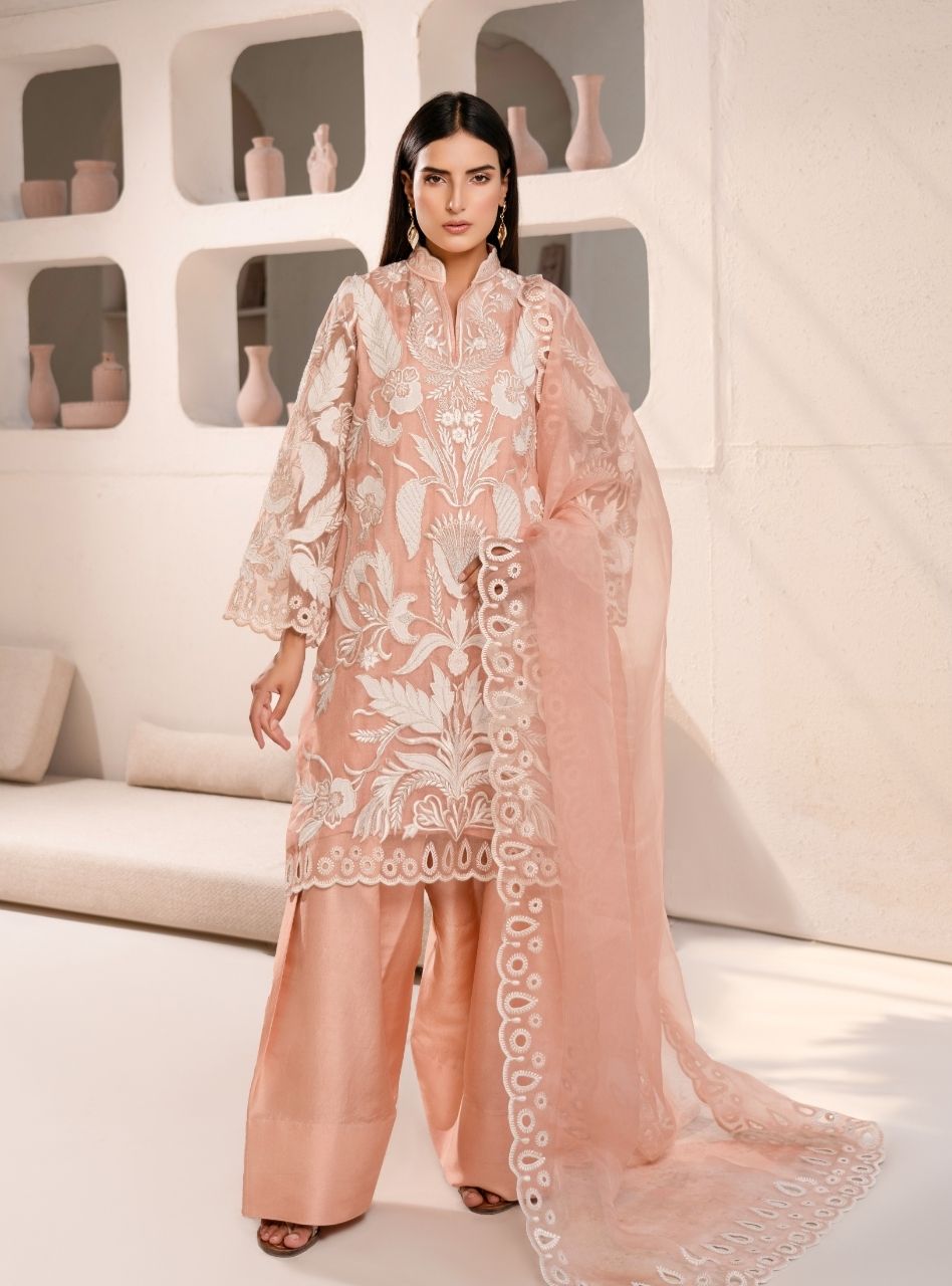 Irtiqa by Anayra Amal RTW Embroidered Organza 3 Piece Suit Afsaneh Festive Collection