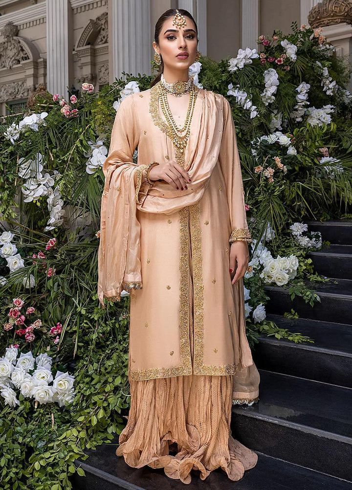 Azure Pret Embroidered Cotton Silk 3 Piece Dress Magnolia MGVG01