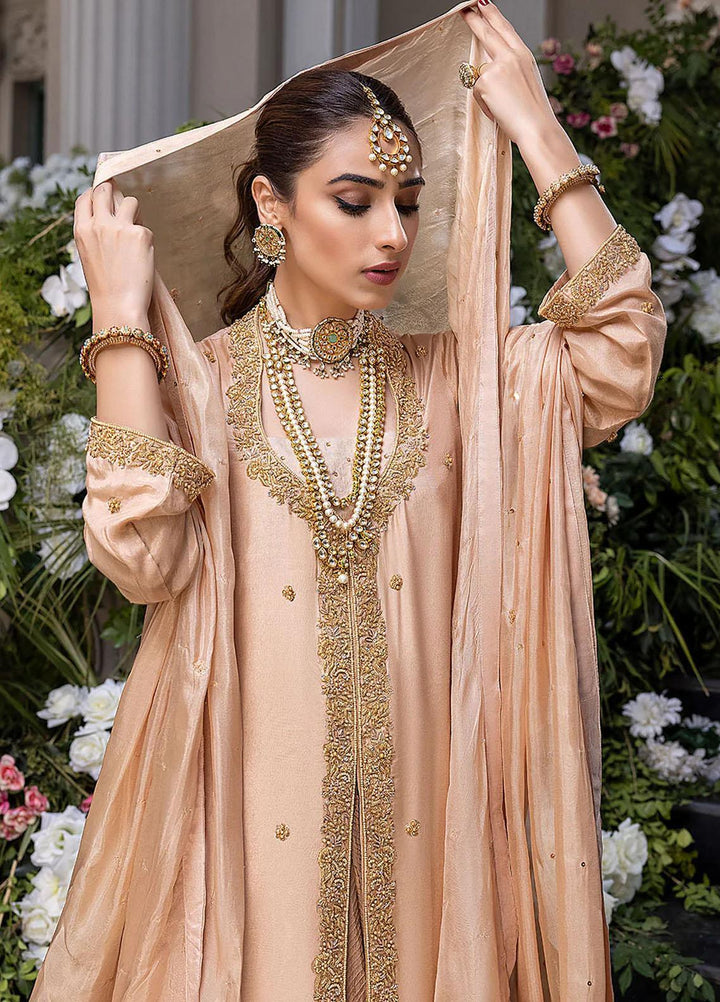 Azure Pret Embroidered Cotton Silk 3 Piece Dress Magnolia MGVG01