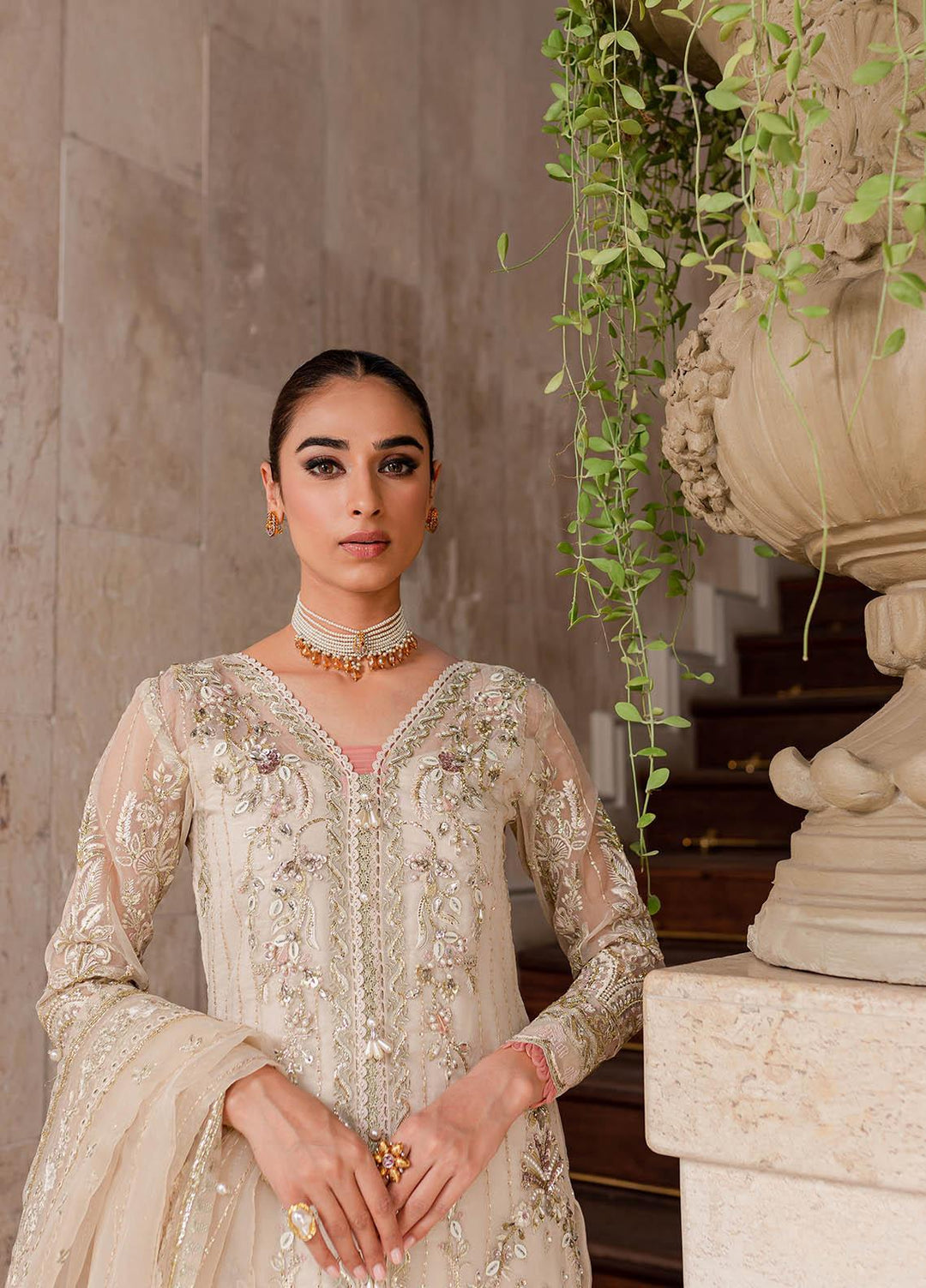 Gulaal Luxury Embroidered Organza 3 Piece Dress GL22LP-1 06 Yaram