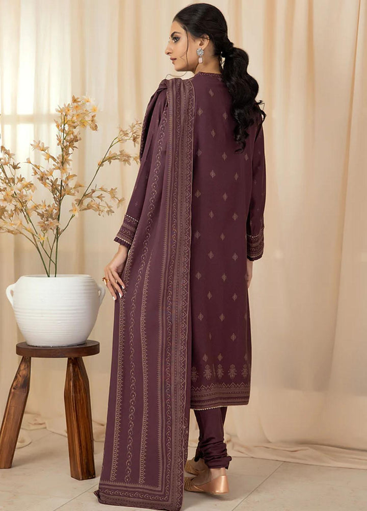 Lakhany Printed Cashmere Wool Suits Unstitched 3 Piece LSM22CV CVC-1008-A - Winter Collection