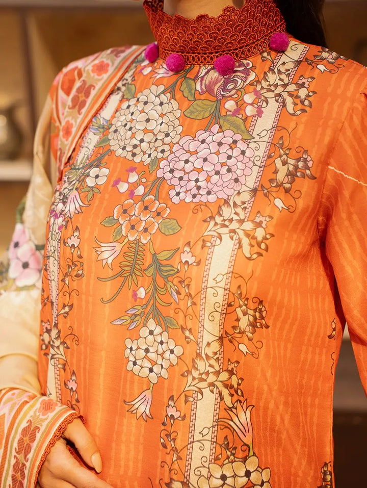 Dastaan by Menaal Unstitched Printed Lawn 3 Piece Suit ML26ULS DP-05B - Festive Collection