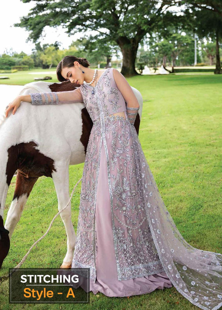 Serendipity by Mushq Embroidered Net Suits Unstitched 4 Piece MQ22S TDL22-03 Claire - Luxury Wedding Collection