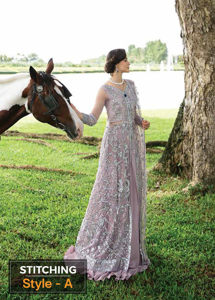 Serendipity by Mushq Embroidered Net Suits Unstitched 4 Piece MQ22S TDL22-03 Claire - Luxury Wedding Collection