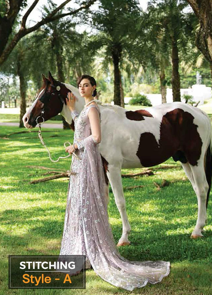 Serendipity by Mushq Embroidered Net Suits Unstitched 4 Piece MQ22S TDL22-03 Claire - Luxury Wedding Collection