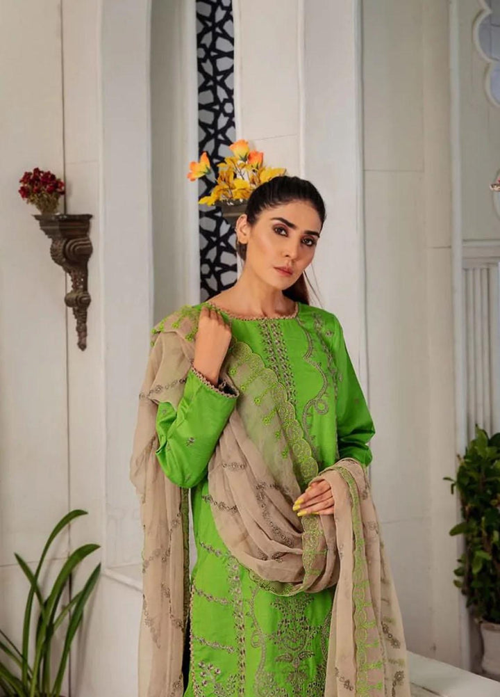 Noir By Humdum Embroidered Linen Suits Unstitched 3 Piece HD22N D-08 - Winter Collection