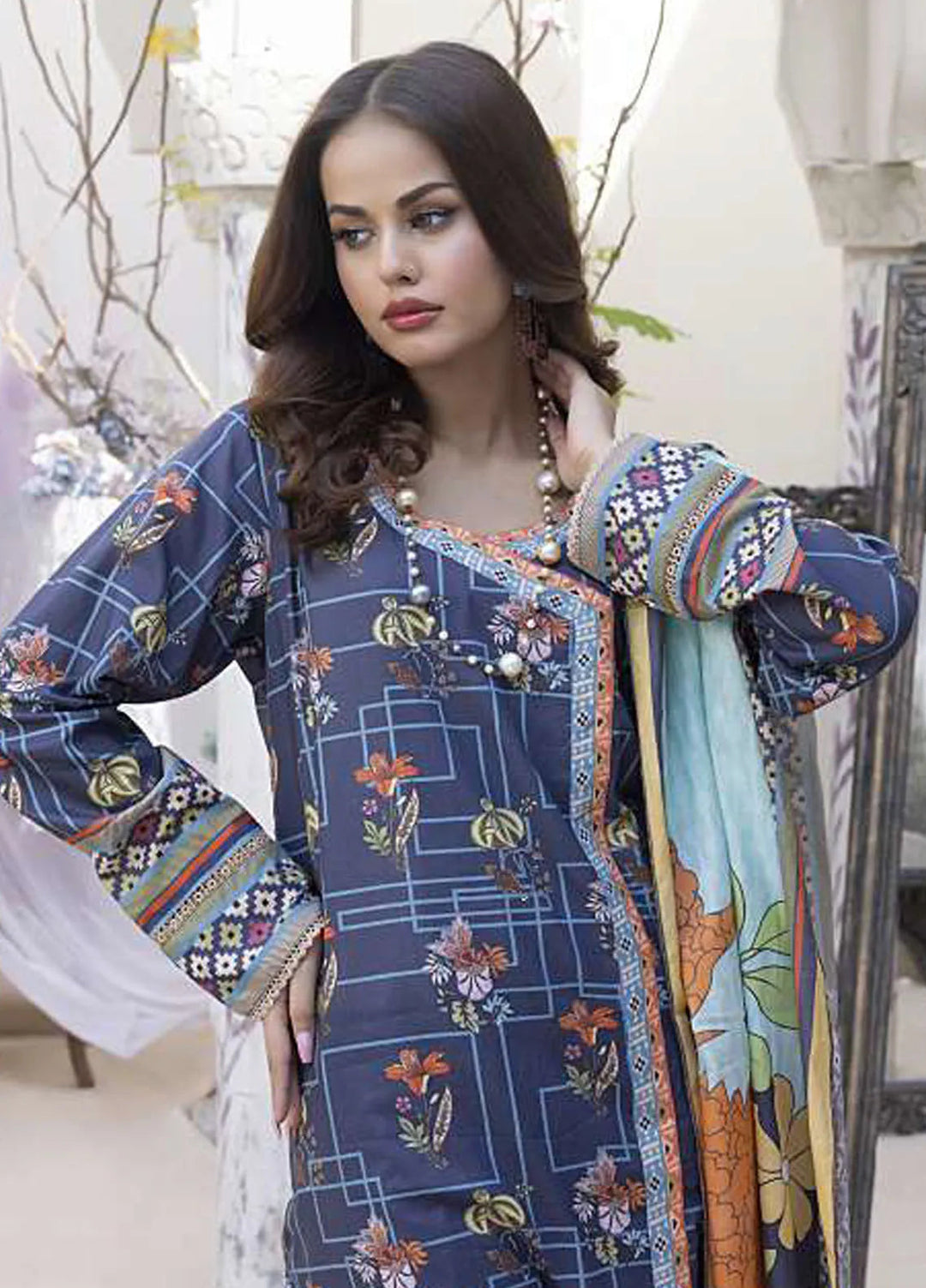 Sasha by Al Dawood Textiles Printed Lawn Suits Unstitched 3 Piece ADT24S AD-04 - Summer Collection