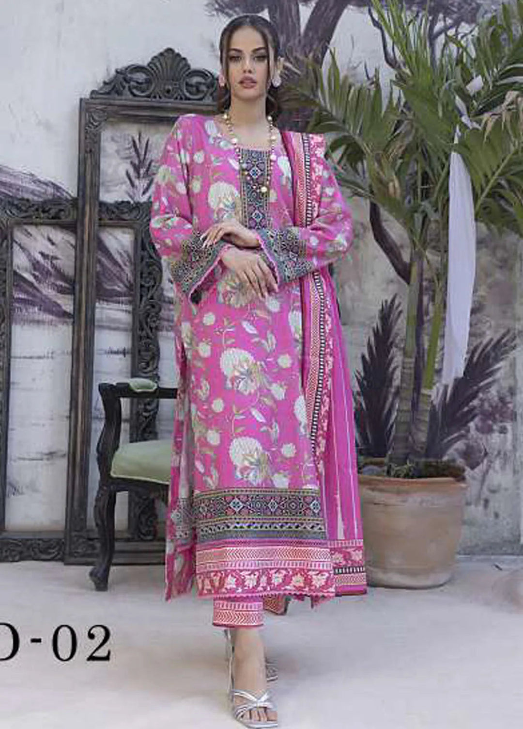 Sasha by Al Dawood Textiles Printed Lawn Suits Unstitched 3 Piece ADT24S AD-06 - Summer Collection