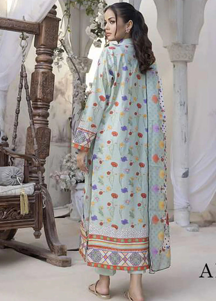 Sasha by Al Dawood Textiles Printed Lawn Suits Unstitched 3 Piece ADT24S AD-10 - Summer Collection