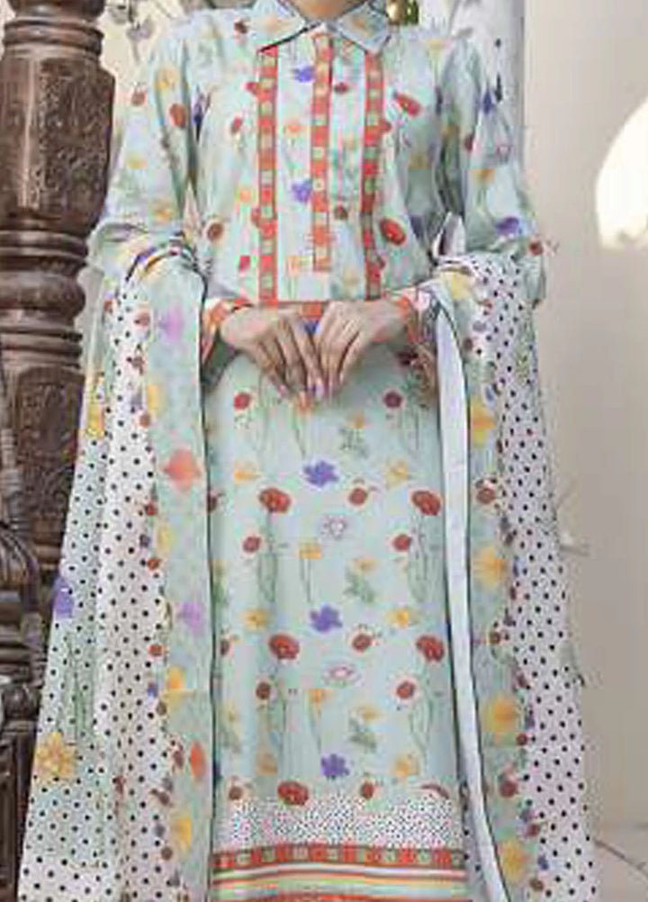 Sasha by Al Dawood Textiles Printed Lawn Suits Unstitched 3 Piece ADT24S AD-10 - Summer Collection