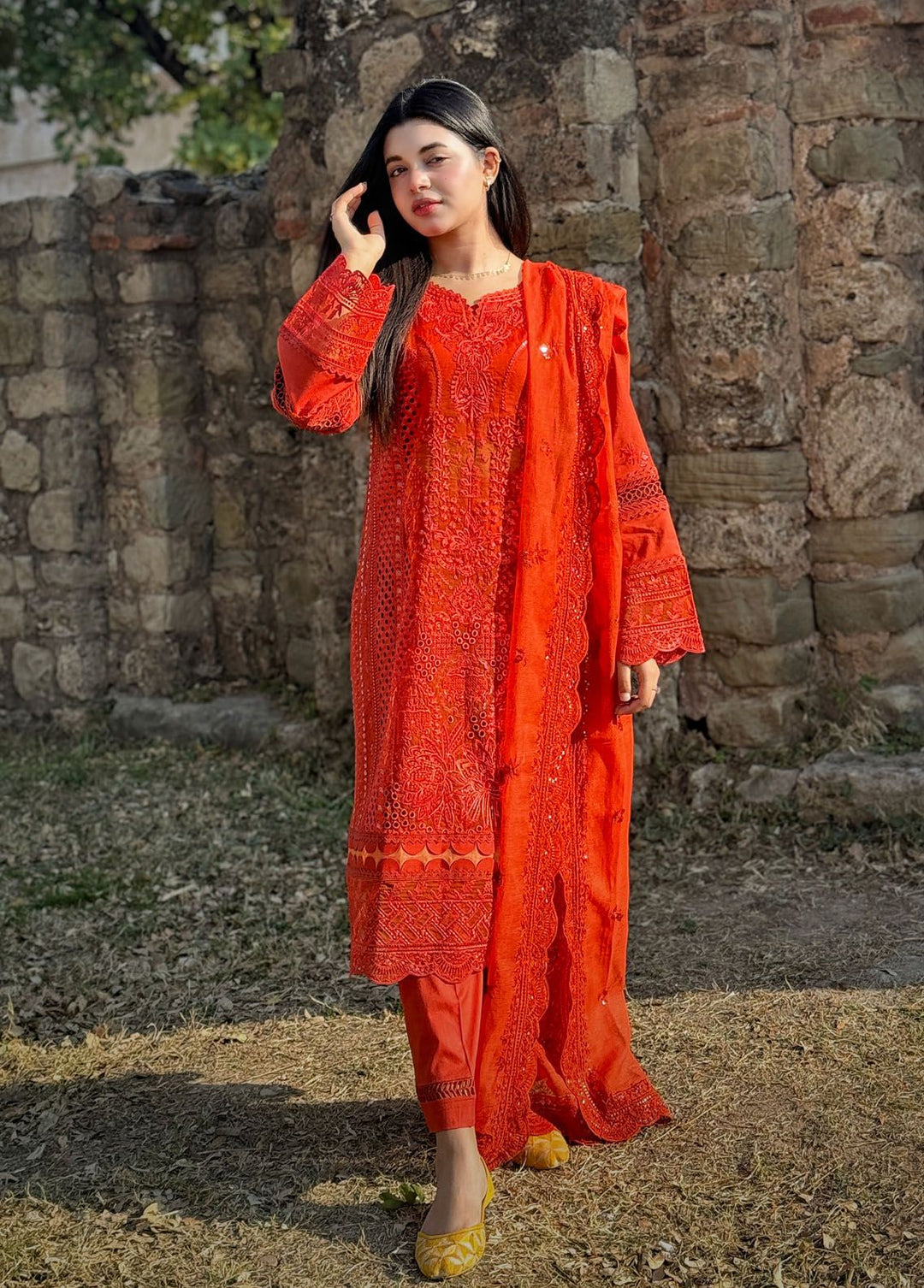 Mahrukh by Mahnur Embroidered Lawn Suits Unstitched 3 Piece MN24MK D2-A Iris - Summer Collection
