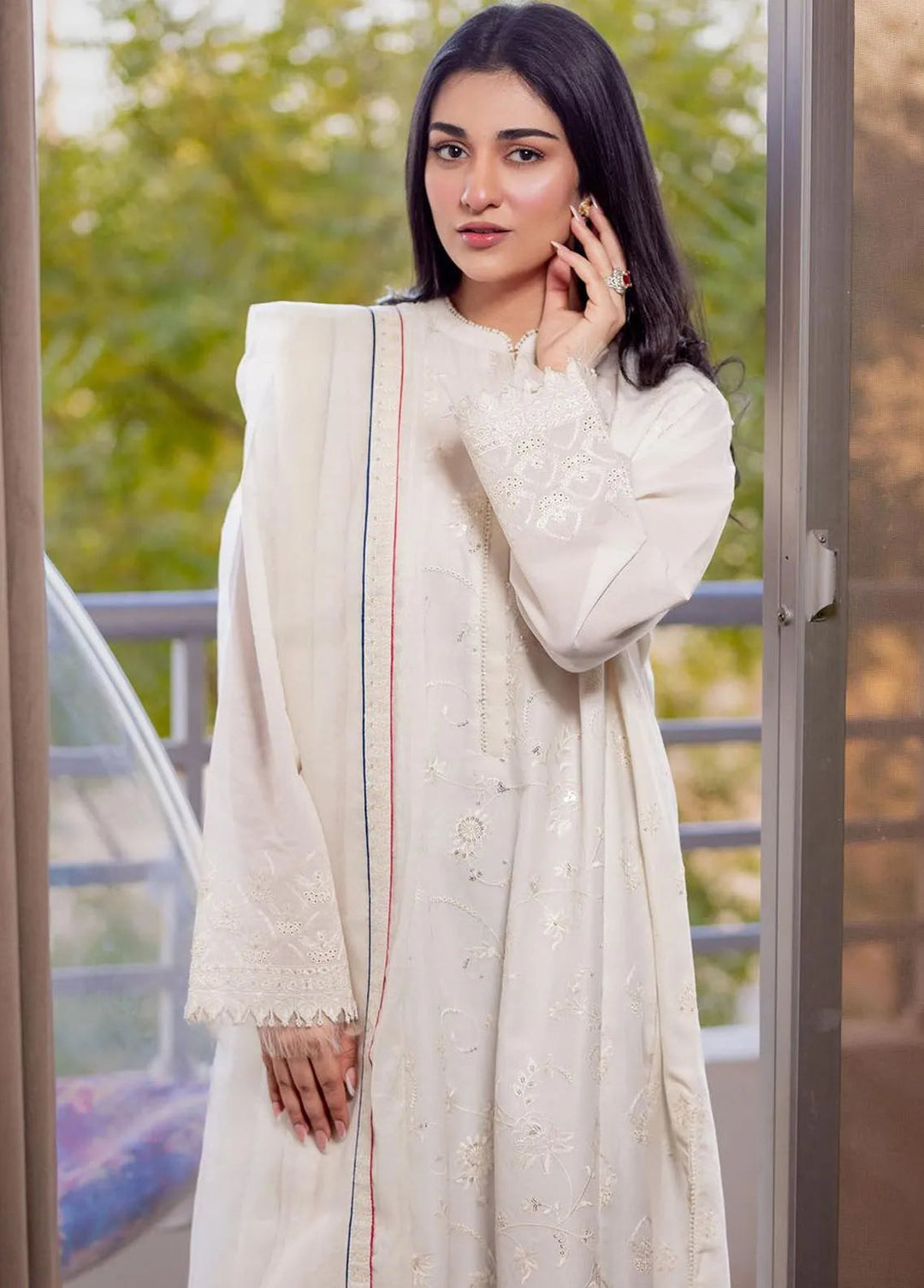 Zara Shahjahan Embroidered Lawn Suits Unstitched 3 Piece ZS24SS D-12B Deena - Summer Collection