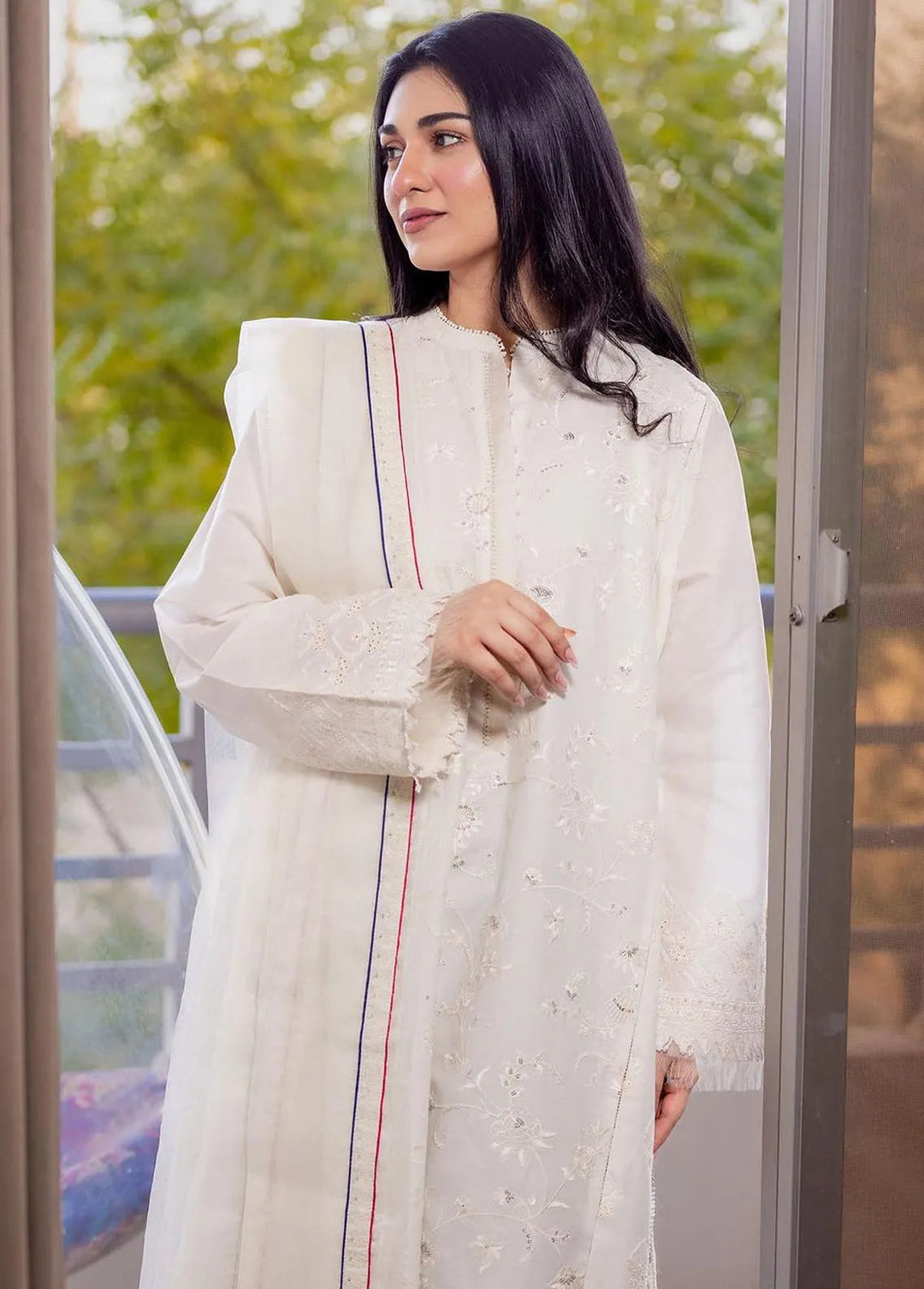 Zara Shahjahan Embroidered Lawn Suits Unstitched 3 Piece ZS24SS D-12B Deena - Summer Collection