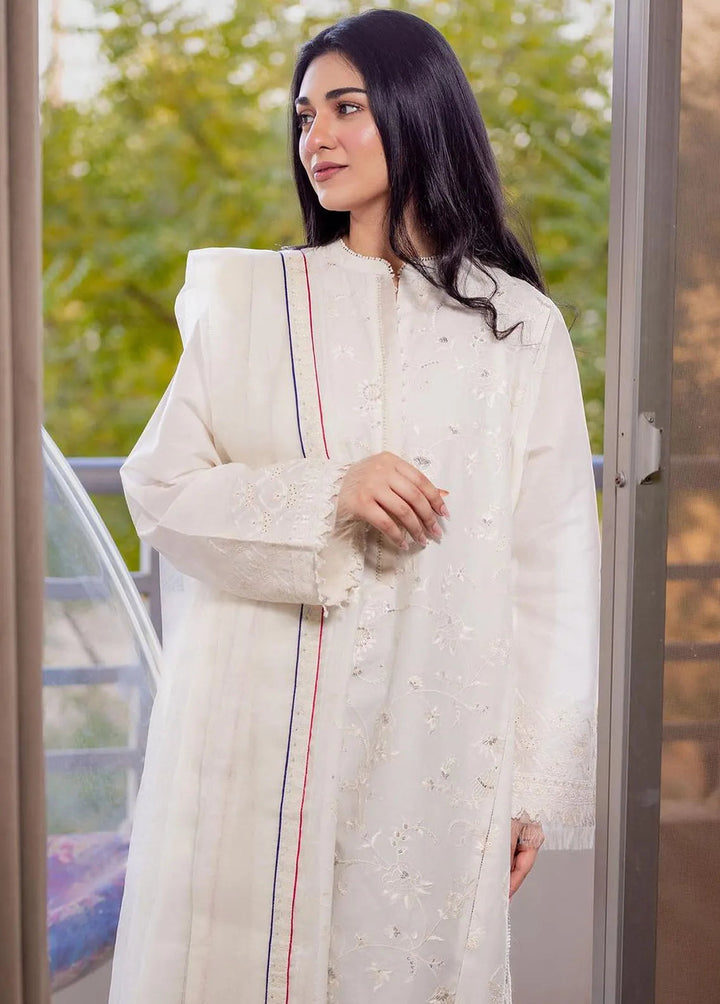 Zara Shahjahan Embroidered Lawn Suits Unstitched 3 Piece ZS24SS D-12B Deena - Summer Collection