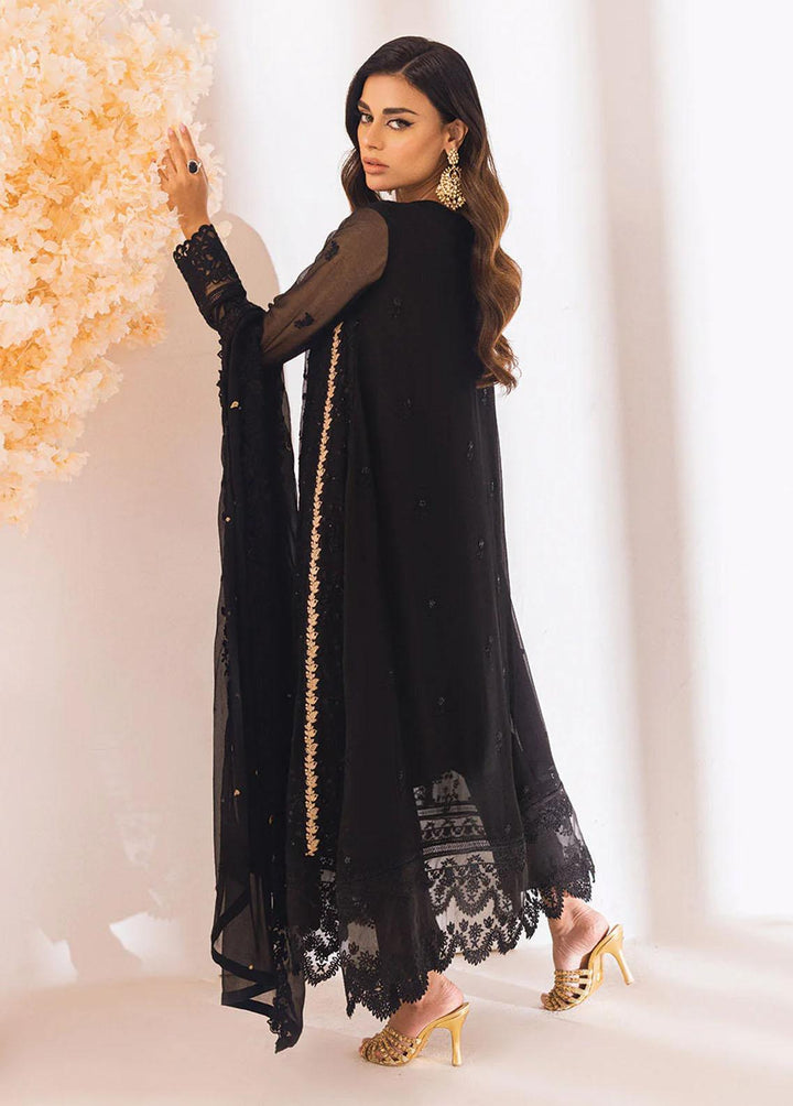 Azure Embroidered Chiffon Suits Unstitched 4 Piece AZU23LE Raven Aura - Luxury Collection