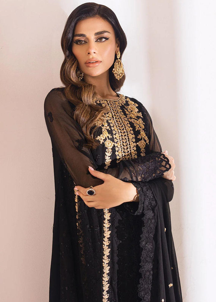 Azure Embroidered Chiffon Suits Unstitched 4 Piece AZU23LE Raven Aura - Luxury Collection