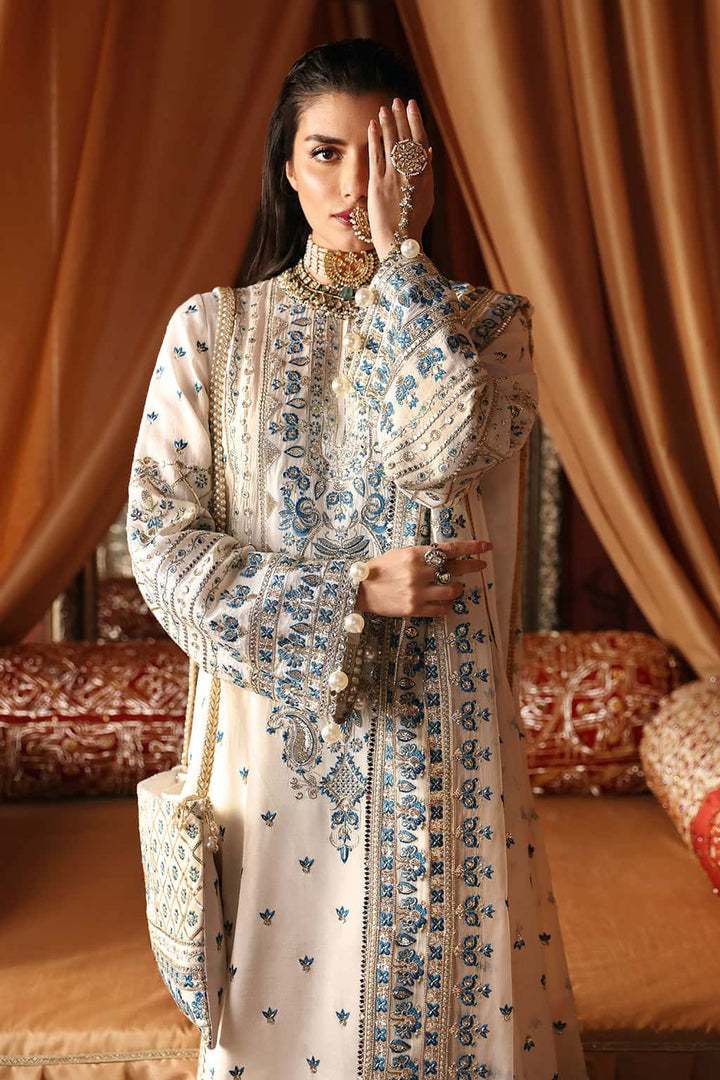 Divani By Afrozeh Embroidered  Suits Unstitched 3 Piece AF23DV AS-V2-09 Chandni - Luxury Collection