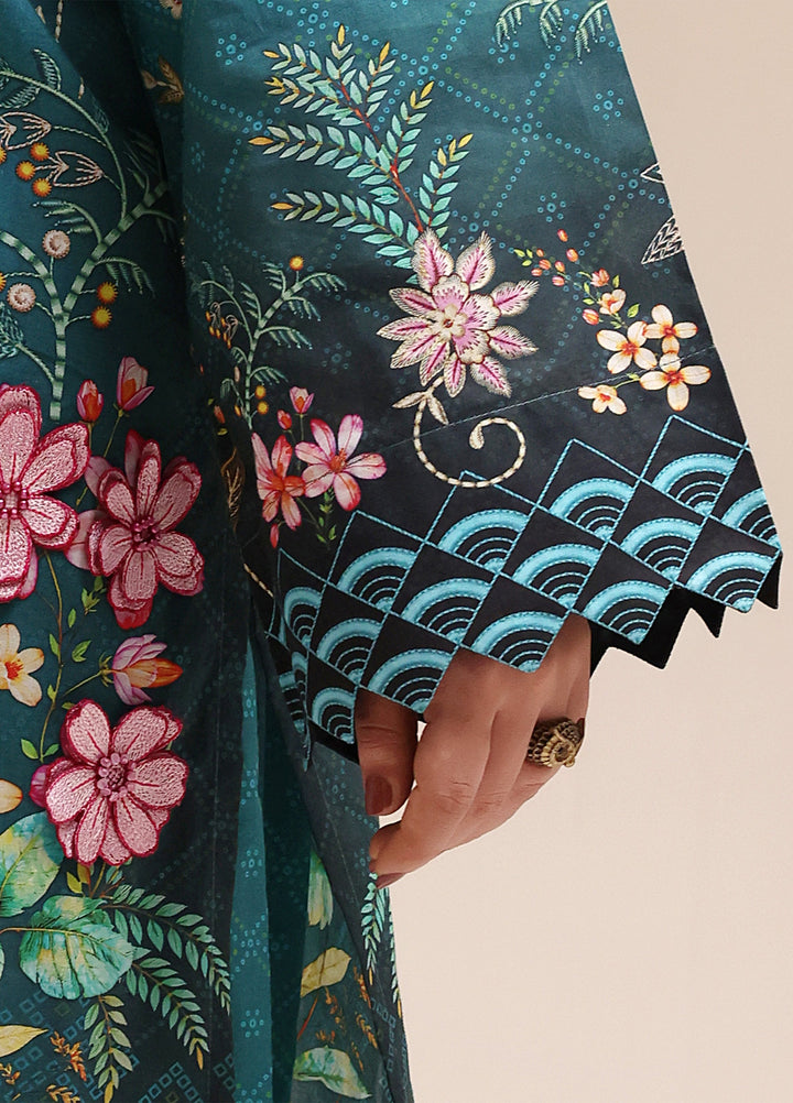 Riley Women RTW Embroidered Lawn 2 Piece Suit RL26RL Teal Flora - Casual Collection
