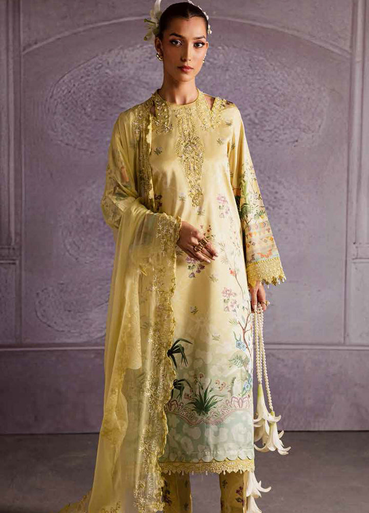 The Silk by Nureh Embroidered Silk Suits Unstitched 3 Piece NU25SU S-30 - Festive Collection
