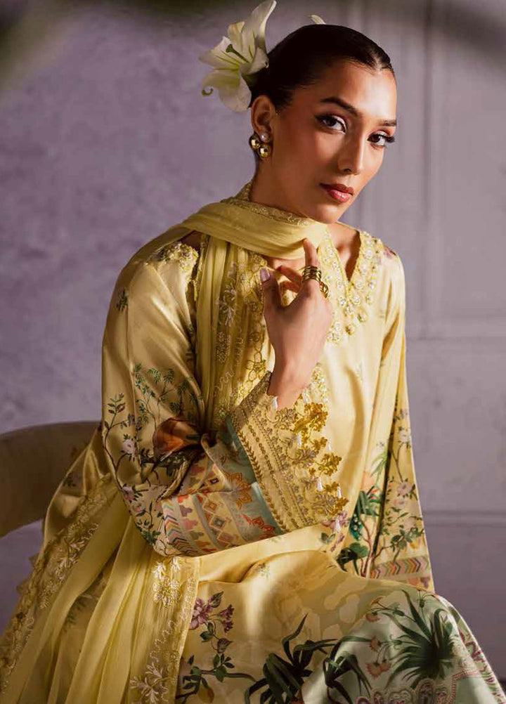 The Silk by Nureh Embroidered Silk Suits Unstitched 3 Piece NU25SU S-30 - Festive Collection