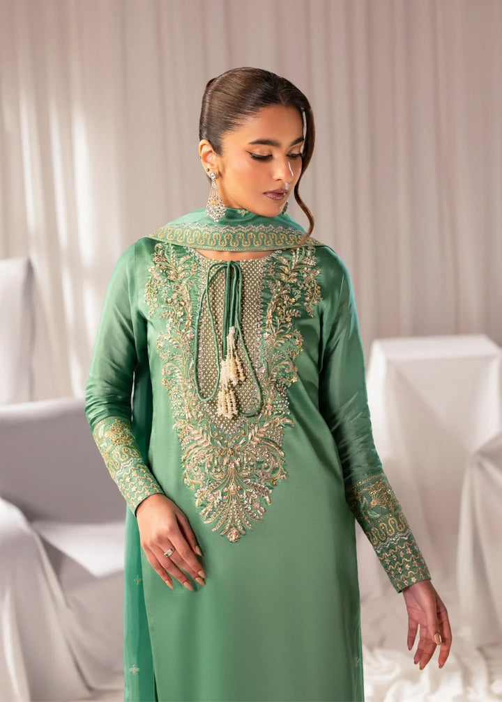 Celeste by Jamni RTW Embroidered Sheesha Silk 3 Piece Suit MEADOW Festive Collection