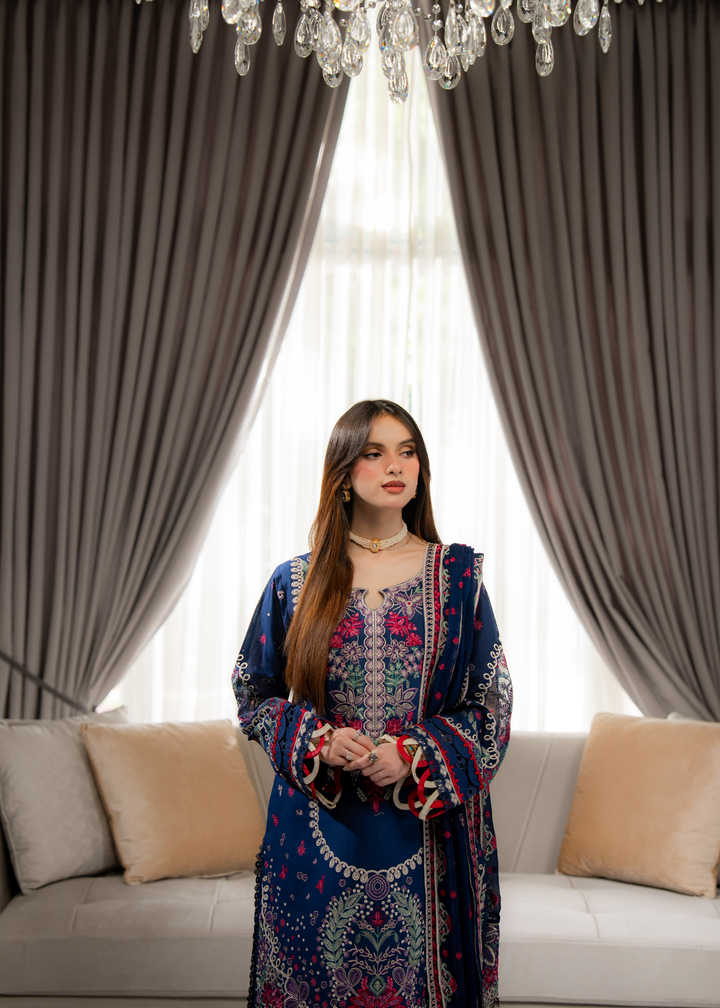 Aria By Meerak RTW Embroidered Lawn 3 Piece Suit Niva Festive Collection