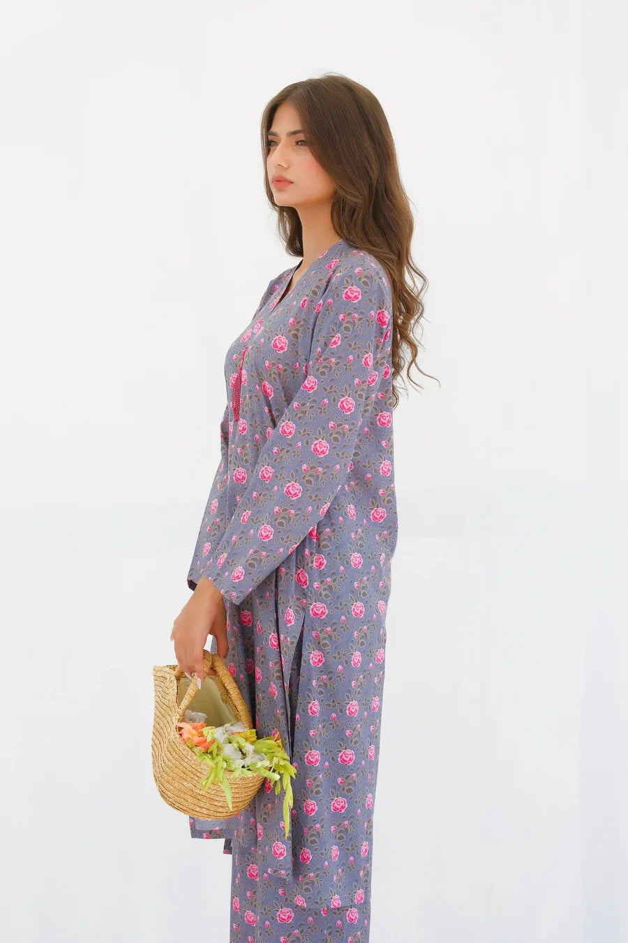 Dhaga Women Pret Printed 2 Piece Lawn Matching Separate FW24DSP0030 - Summer Collection