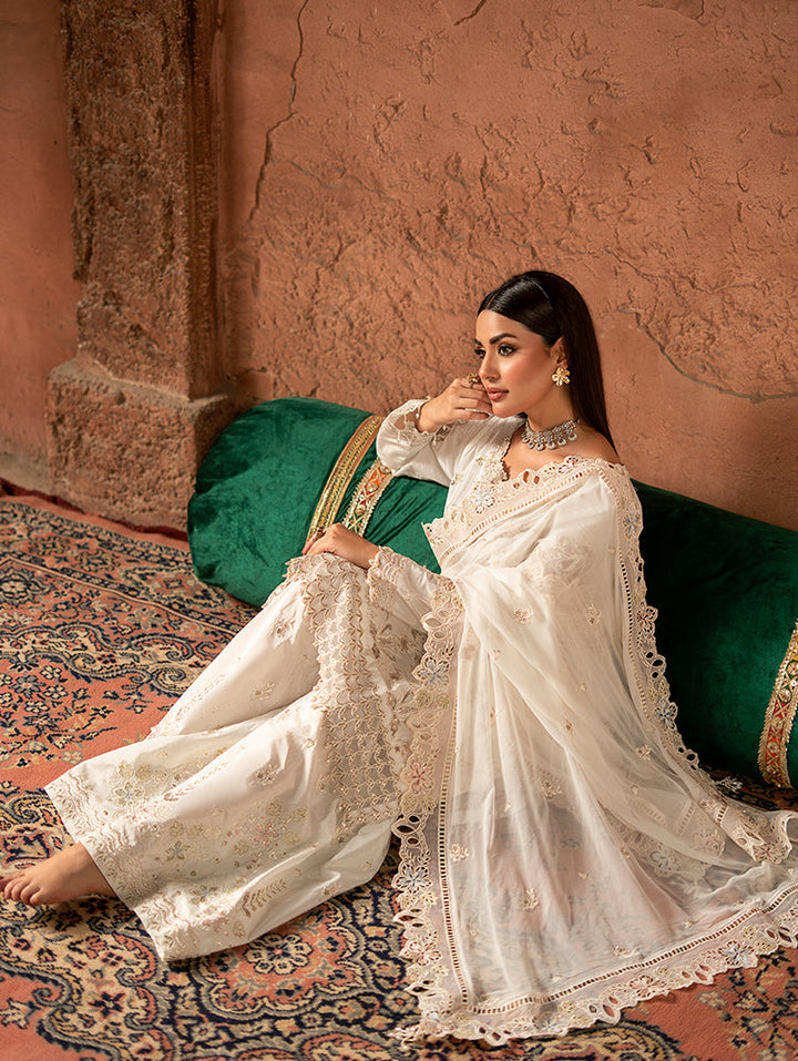 Zebtan Women Unstitched Embroidered Raw Silk 3 Piece Suit ZQ-06 Festive Collection