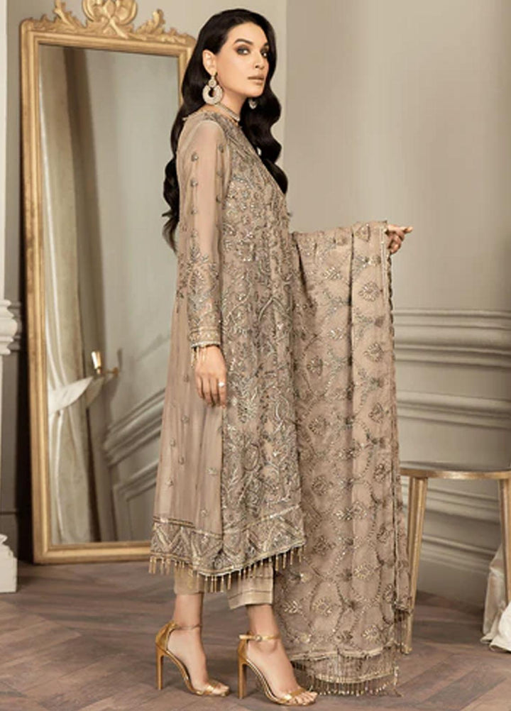 Mehroze By Zarif Embroidered  Suits Unstitched 3 Piece ZMF 04 LIME STONE - Luxury Collection