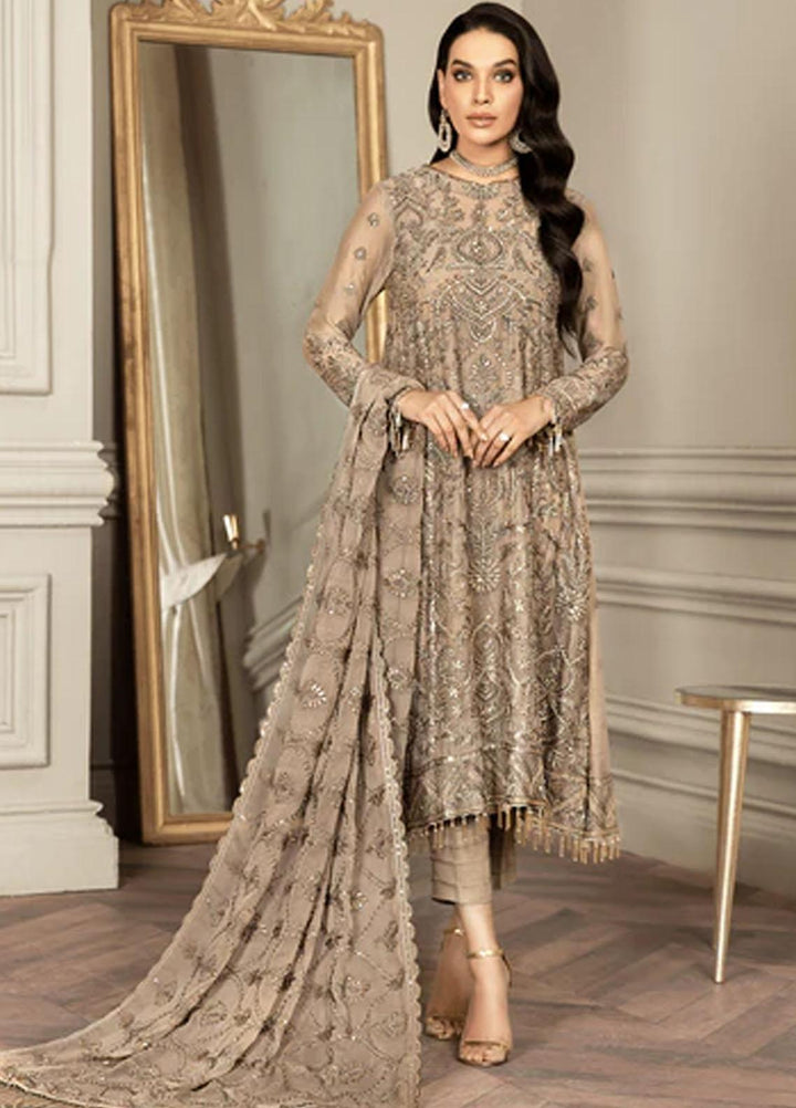 Mehroze By Zarif Embroidered  Suits Unstitched 3 Piece ZMF 04 LIME STONE - Luxury Collection
