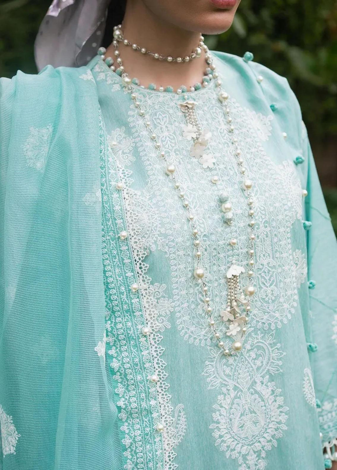 Muzlin By Sana Safinaz Embroidered Chambray Suits Unstitched 3 Piece SS23MZ 5B - Summer Collection
