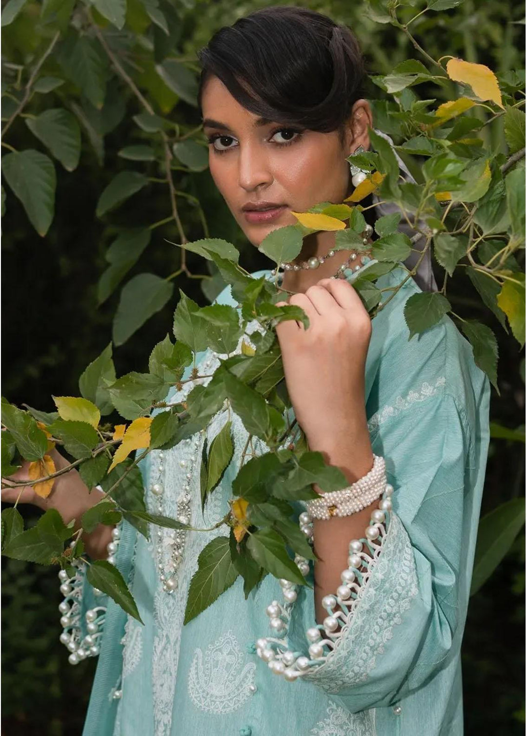Muzlin By Sana Safinaz Embroidered Chambray Suits Unstitched 3 Piece SS23MZ 5B - Summer Collection