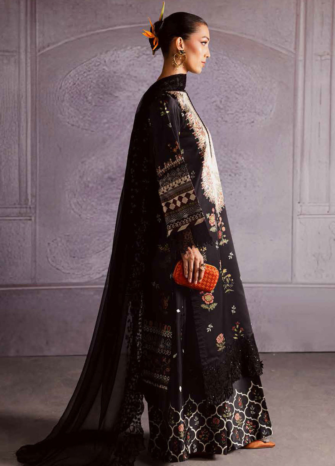 The Silk by Nureh Embroidered Silk Suits Unstitched 3 Piece NU25SU S-31 - Festive Collection