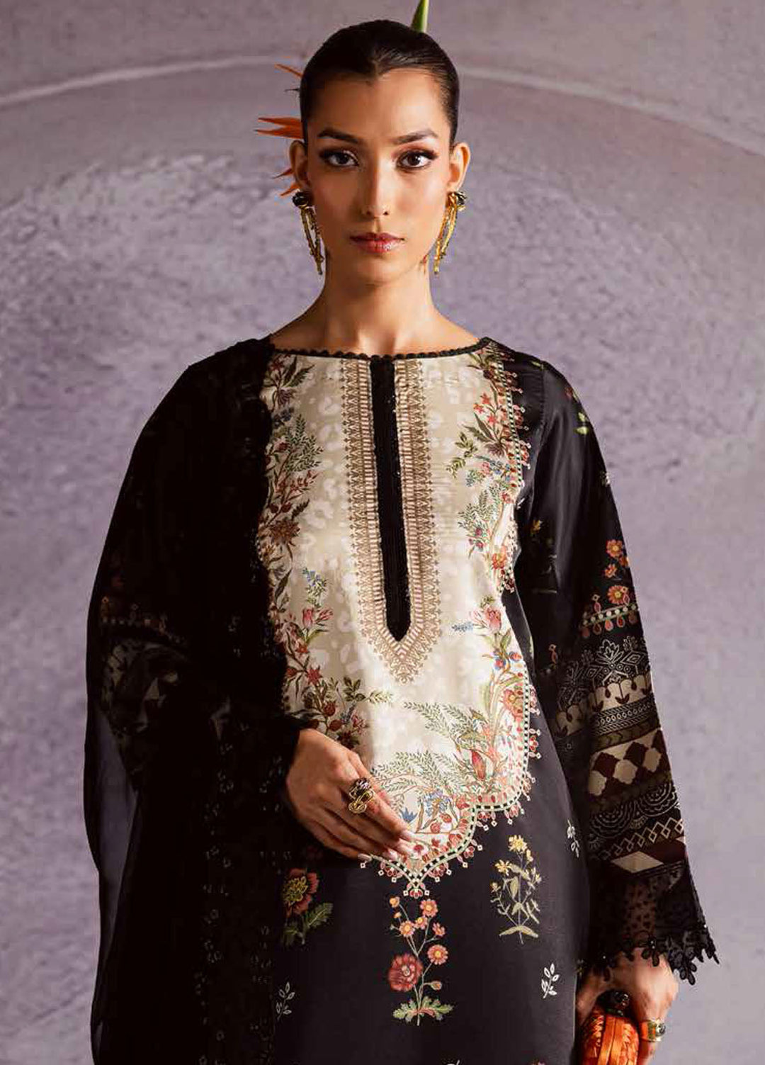 The Silk by Nureh Embroidered Silk Suits Unstitched 3 Piece NU25SU S-31 - Festive Collection