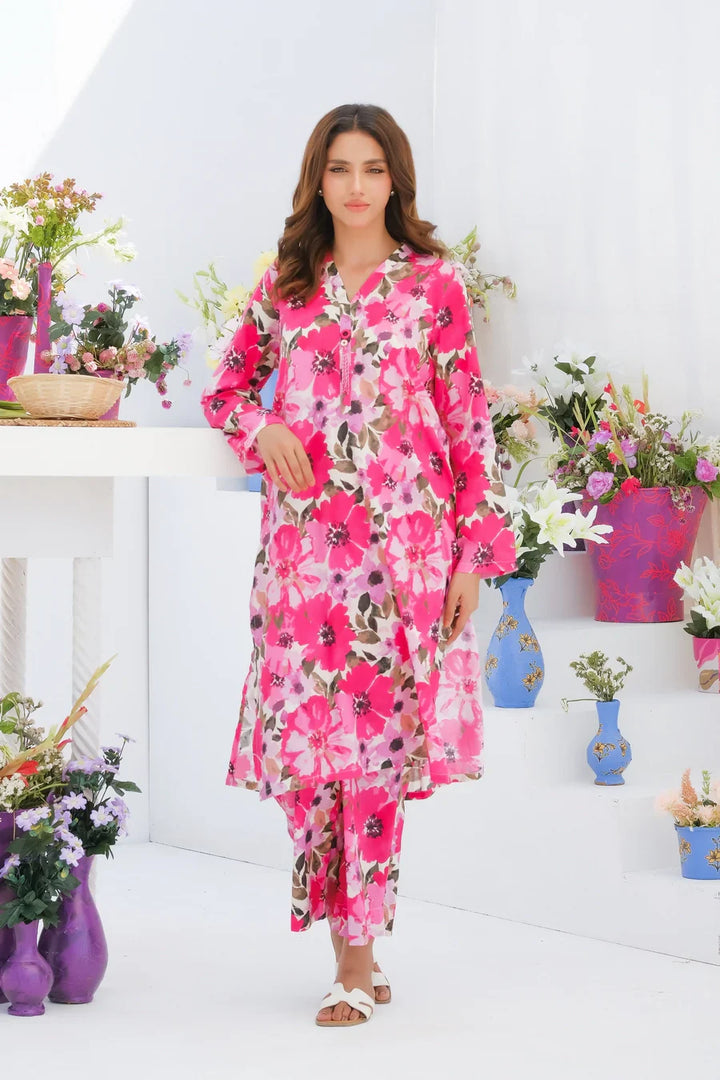 Dhaga Women Pret Printed 2 Piece Lawn Matching Separate FW24DSP0031 - Summer Collection