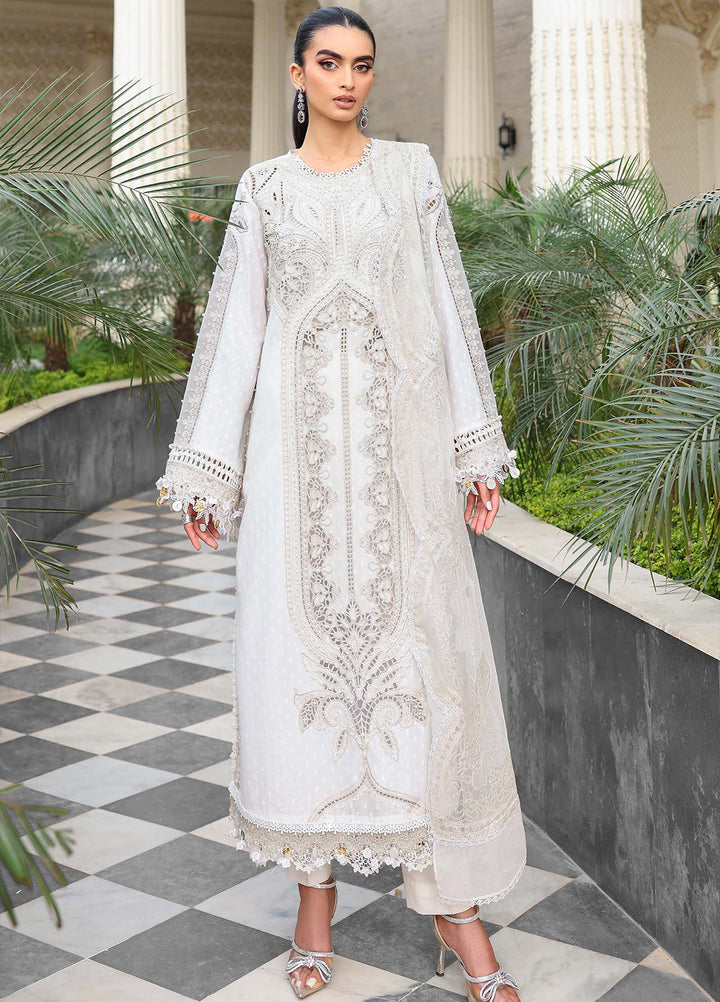 Maria B Unstitched Embroidered Lawn 3 Piece Suit MB26ULE D1 - Eid Collection